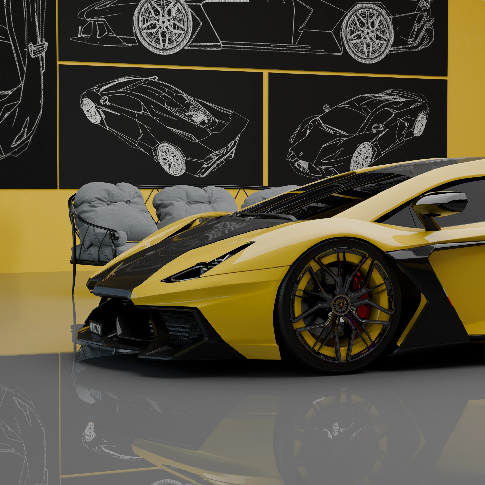 Lambo Concept render 5