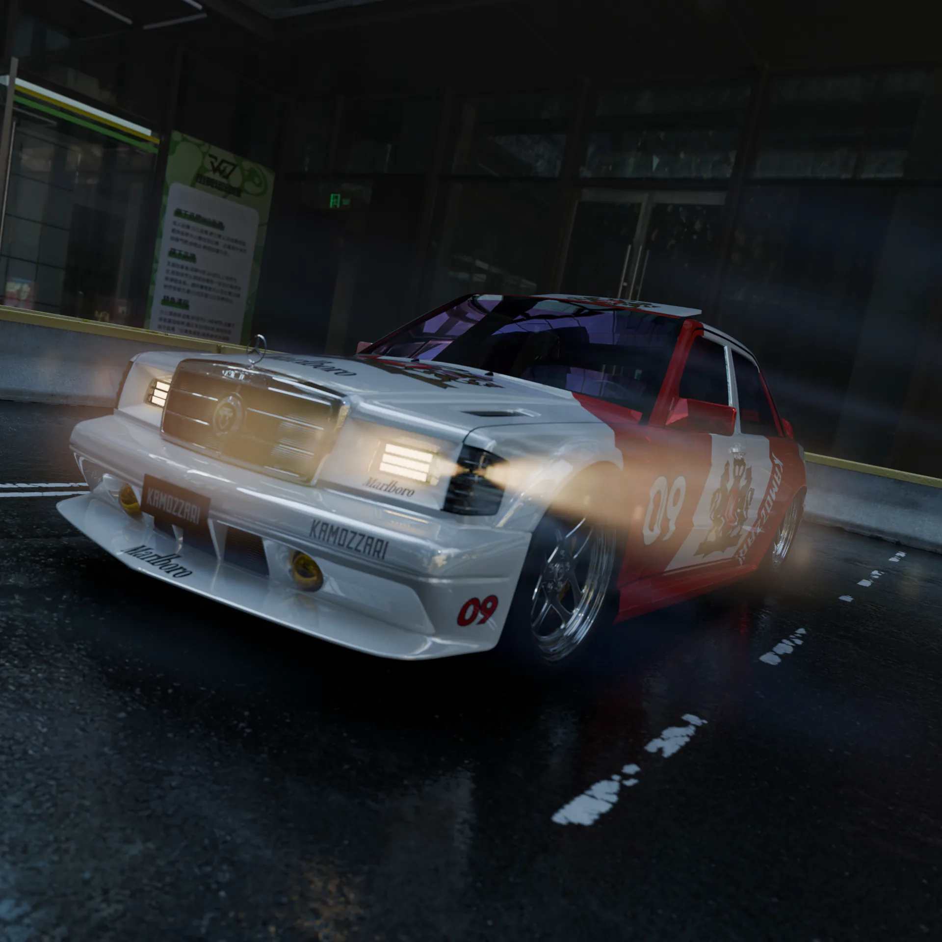 Mercedes 190 EVO render 10