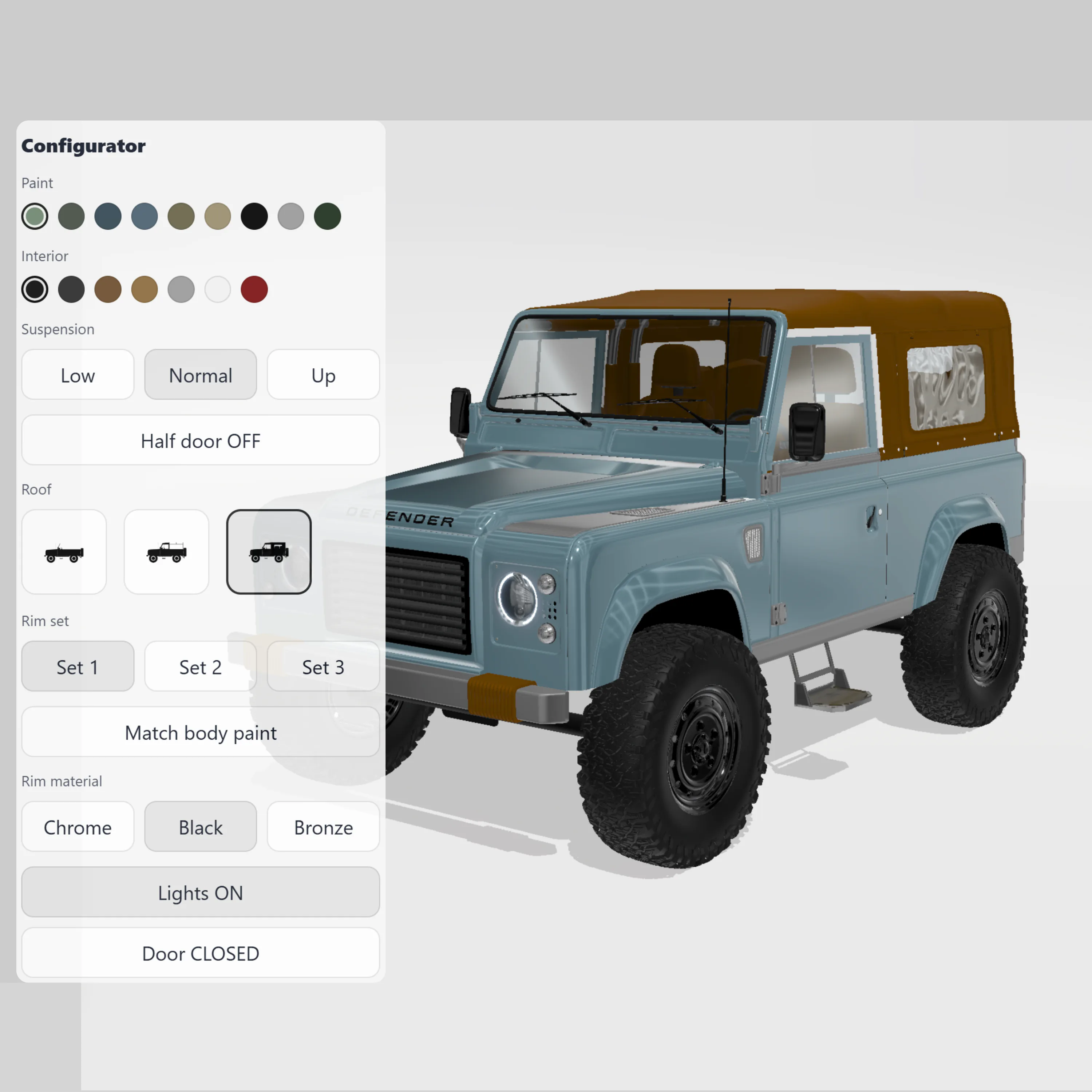 Mercedes configurator preview