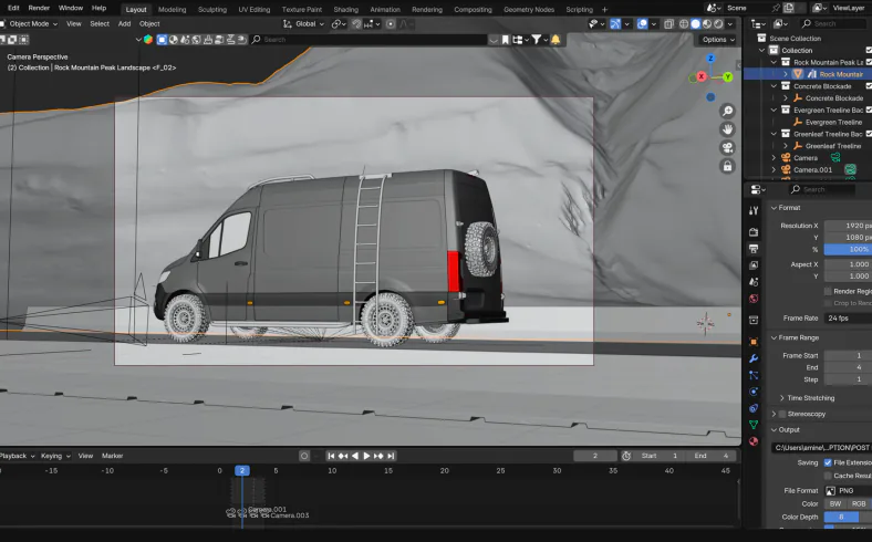 Blender 3D workflow preview